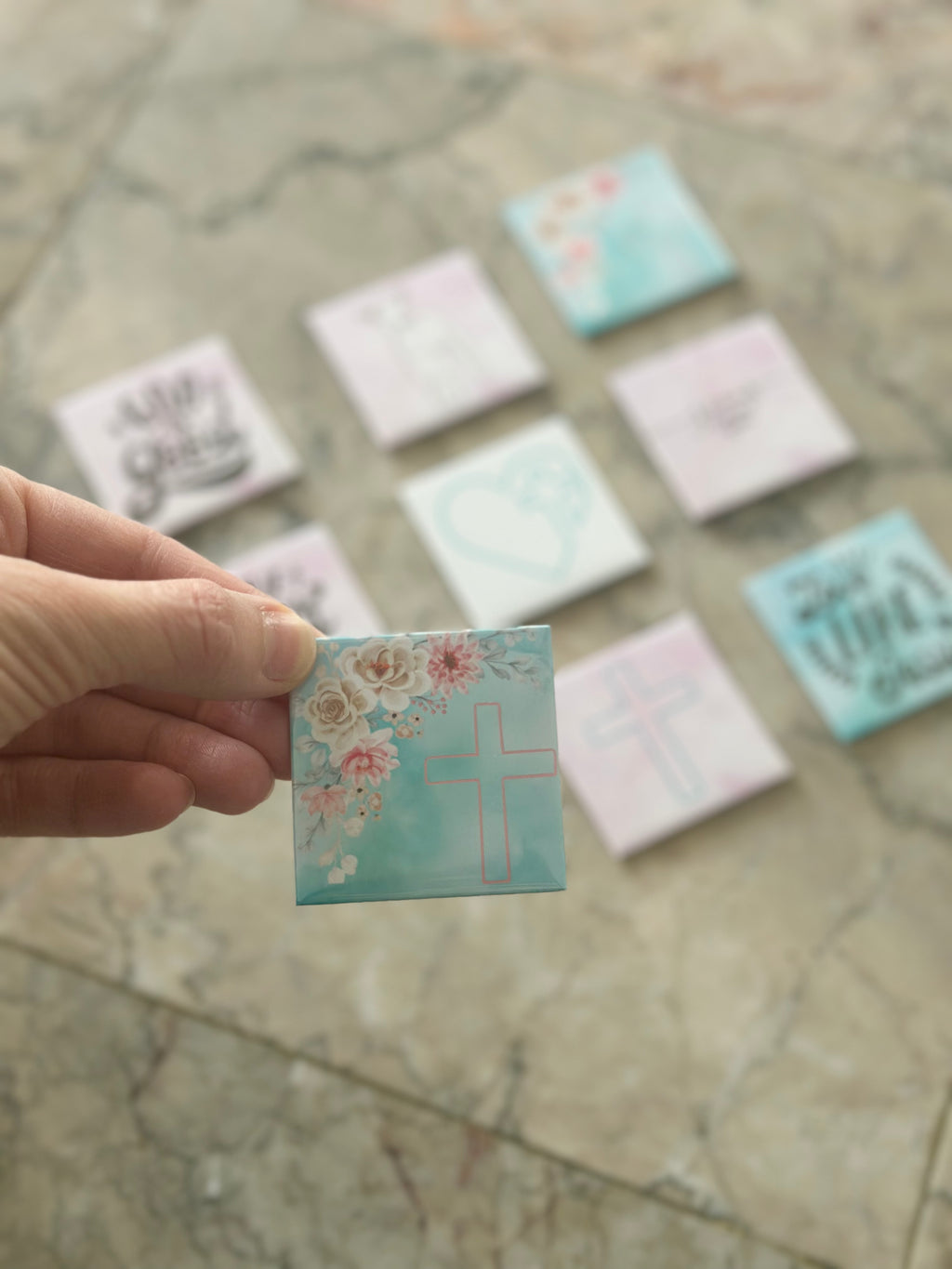 2" x 2" Faith Based Magnets 9 pack